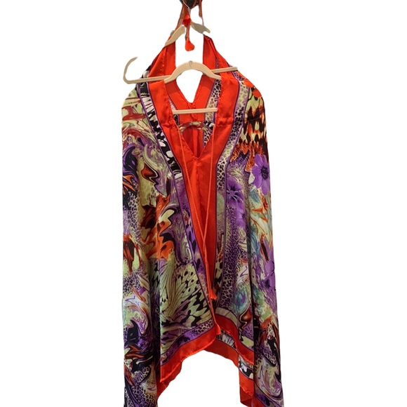 Silky material summer dress - Picture 5 of 5